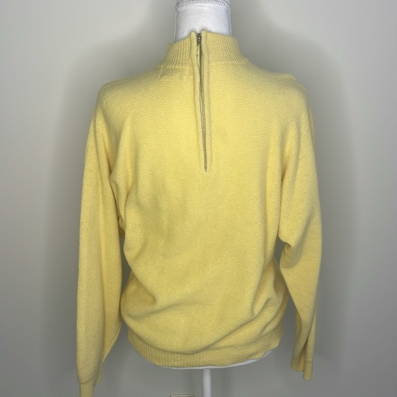 Andrea Lauren Yellow Vintage Lambswool & Angora Sweater Y2K - Picture 5 of 7